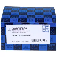   PFERD TOOLS 42098001 COMBICLICK szálas tárcsakészlet korund Ø125mm A36, 60, 80, 120 CC-H-GT alátéttel univerzális alkalmazásokhoz Ø 125 mm