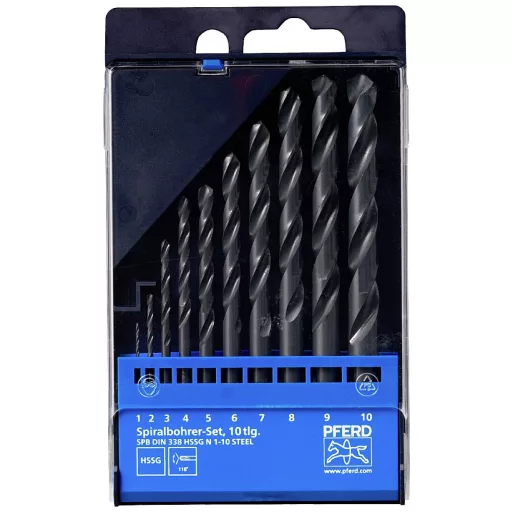 PFERD TOOLS 25298001 Fém spirálfúró készlet 10 részes 1 készlet