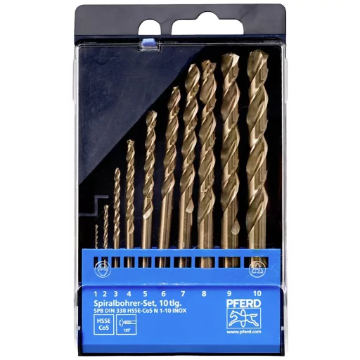 PFERD TOOLS 25298002 Fém spirálfúró készlet 10 részes 1 készlet