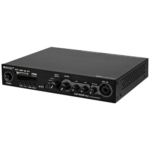 Omnitronic DJP-900P Nagy teljesítményű erősítő RMS teljesítmény kimeneti csatornánként 4 Ohm-nál: 460 W