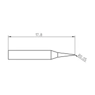   Weller RTPS 001 C MS Forrasztóhegy Kúpos Hegy méret 0.10 mm Tartalom, tartalmi egységek rendelésenként 1 db