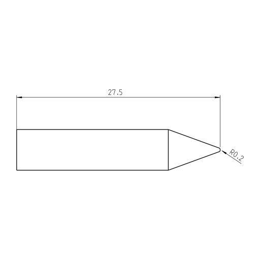 Weller RTUS 004 C MS Forrasztóhegy Kúpos Hegy méret 0.40 mm Tartalom, tartalmi egységek rendelésenként 1 db