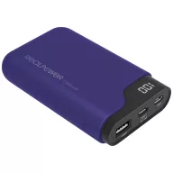   RealPower PB-7500C Powerbank 7500 mAh Lítiumion USB, USB-C® Navy kék állapotjelző
