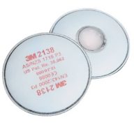   3M 2138 mit Aktivkohle, P3 Szemcseszűrő 20 db EN 143 DIN 143