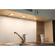   Heitronic Cortina LED-es polc alá szerelhető lámpa 3 részes készlet LED Fixen beépített LED-es 7.2 W Melegfehér, Semleges fehér, Nappalifény fehér Ezüst