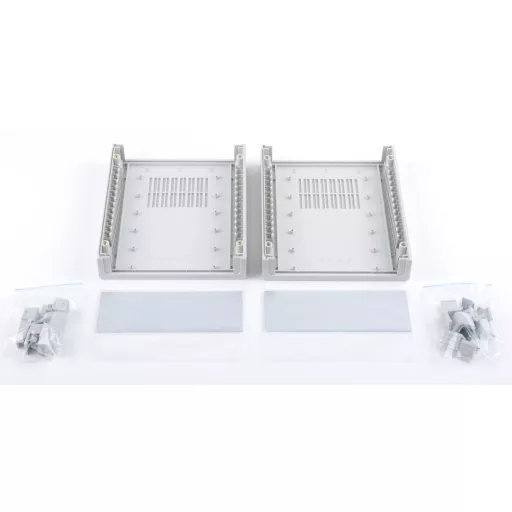 Bopla UM 32009 L SET Asztali műszerdobozok (H x Sz x Ma) 157.50 x 198.90 x 62.20 mm ABS Élénk szürke (RAL 7035) 1 készlet