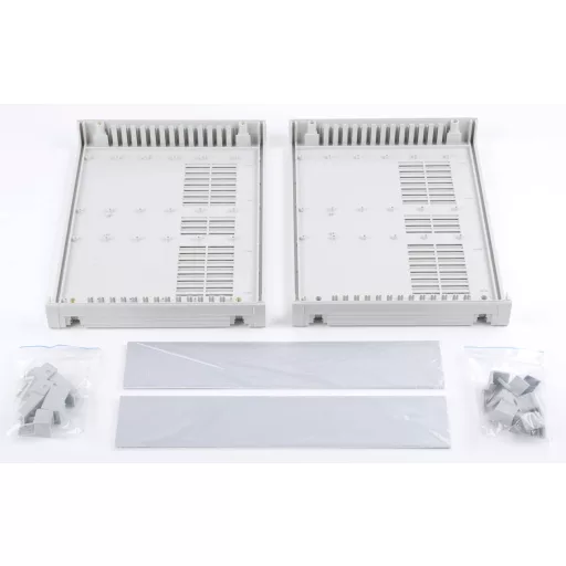 Bopla UM 62009 L ULTRAMAS_SET Asztali műszerdobozok (H x Sz x Ma) 290.90 x 198.90 x 62.20 mm ABS Élénk szürke (RAL 7035) 1 készlet