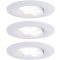 Paulmann LED-es fürdőszobai beépíthető lámpa 3 részes készlet Fehér (matt)