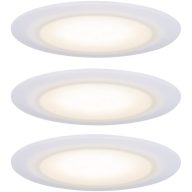  Paulmann LED-es fürdőszobai beépíthető lámpa 3 részes készlet 19.5 W Selyem, Fehér