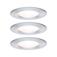   Paulmann Fürdőszobai beépíthető lámpa 3 részes készlet GU10 19.5 W alumínium (csavart)