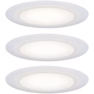   Paulmann LED-es fürdőszobai beépíthető lámpa 3 részes készlet 15 W Selyem, Fehér