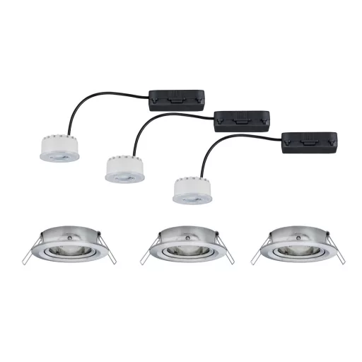 Paulmann 93944 Beépíthető lámpa 3 részes készlet LED 18.9 W Vas (matt)