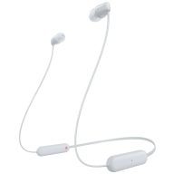   Sony WI-C100 In Ear headset Bluetooth® Stereo Fehér Headset, Személyre szabható hang, Hangerő szabályozás, Nyakpánt, Izzadásálló, Víztaszító