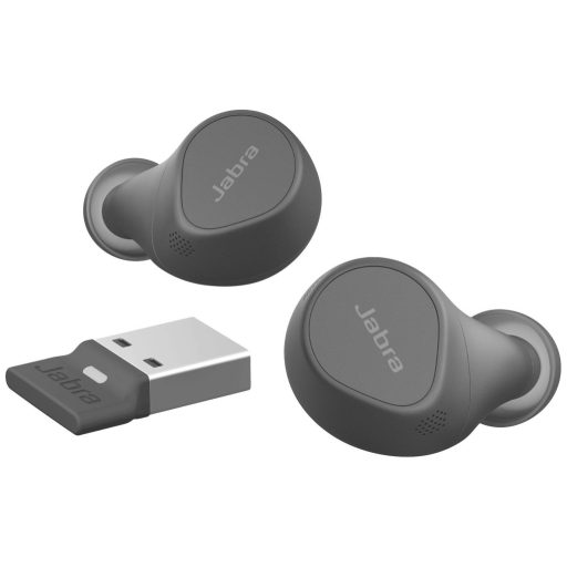 Jabra Evolve2 Buds In Ear fejhallgató Bluetooth® Stereo Fekete mikrofon zajelnyomás, Noise Cancelling Töltőtok, Mikrofon némítás