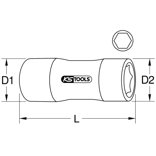 KS Tools 1172347 117.2347 Bit befogó 10 mm