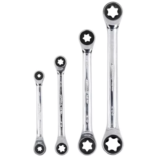 KS Tools 5034364 503.4364 Kettős kilincses csavarkulcs készlet Kulcsszélesség (metrikus) 6 - 20 mm