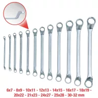   KS Tools 5170250 517.0250 Kettős gyűrűskulcs készlet Kulcsszélesség (metrikus) 6 - 32 mm