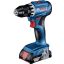 Bosch Professional GSR 18V-45 06019K3205 Akkus csavarozó, Akkus fúrócsavarozó 18 V 2 Ah Lítiumion kefe nélkül