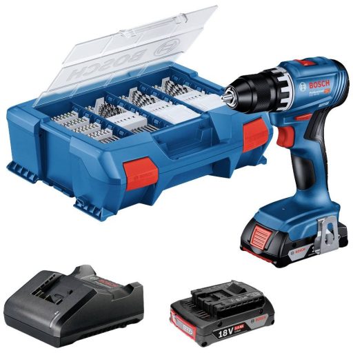 Bosch Professional GSR 18V-45 06019K3205 Akkus csavarozó, Akkus fúrócsavarozó 18 V 2 Ah Lítiumion kefe nélkül