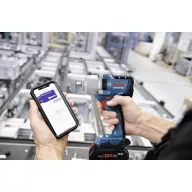   Bosch Professional GDS 18V-450 HC (solo, L-BOXX) 06019K4001 Akkus ütvecsavarozó 450 Nm 18 V Vele szállított akkuk száma 0 Lítiumion Bluetooth-modullal,