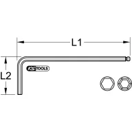 KS Tools 962.0446 Hajlított csavarhúzó 6 mm