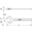 KS Tools 9637165 963.7165 Egyvillás kulcs Kulcsszélesség (metrikus) 25 mm