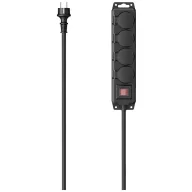   Hama 00223064 Kerti elosztó Fekete Gyermekvédelem, Kapcsolóval