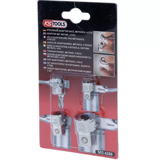 KS Tools 503.4286 5034286 Dugókulcs adapter készlet 1 db