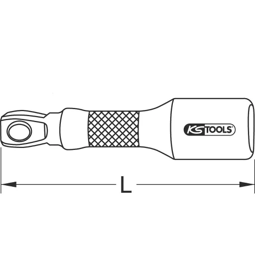 KS Tools 911.1838 9111838 Dugókulcs hosszabbító Meghajtás (csavarhúzó) 1/2 (12,5 mm) 375 mm 1 db