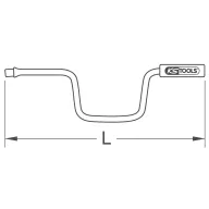   KS Tools 911.3950 9113950 Kurbli Meghajtás (csavarhúzó) 3/8 (10 mm) 190 mm 1 db