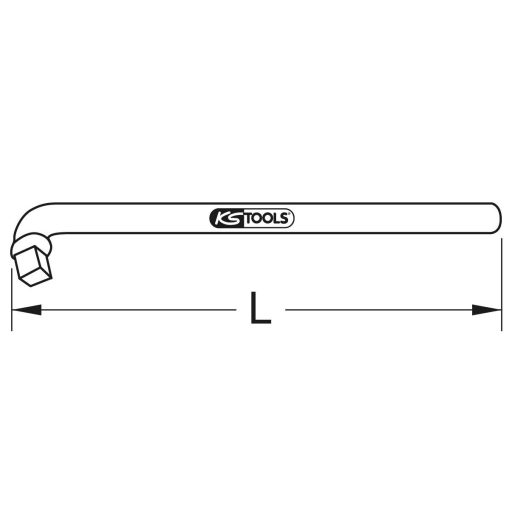 KS Tools 963.1053 9631053 Meghajtás (csavarhúzó) 1 (25 mm) 300 mm 1 db