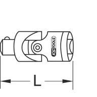   KS Tools 963.1282 9631282 Kardáncsukló Meghajtás (csavarhúzó) 1/2 (12,5 mm) 70 mm 1 db