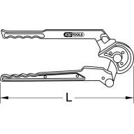 KS Tools 1220015 Rézcső kétkezes hajlító 15 mm