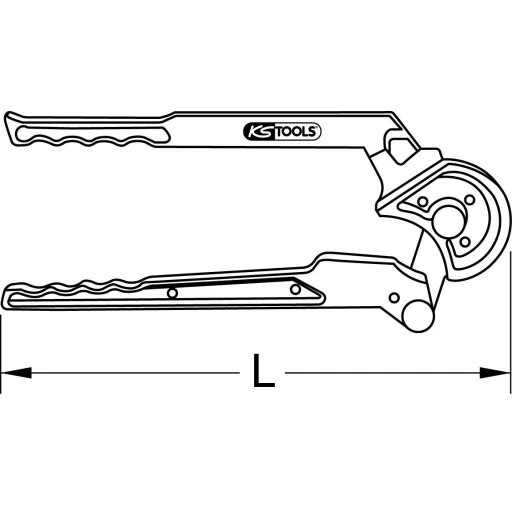 KS Tools 1220016 Rézcső kétkezes hajlító 16 mm