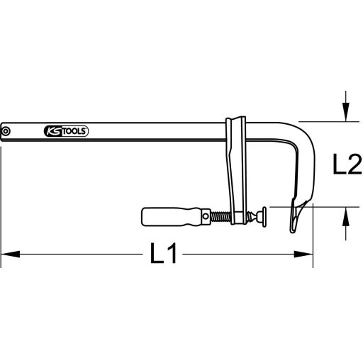 KS Tools 1450119 Szorítási szélesség (max.):600 mm