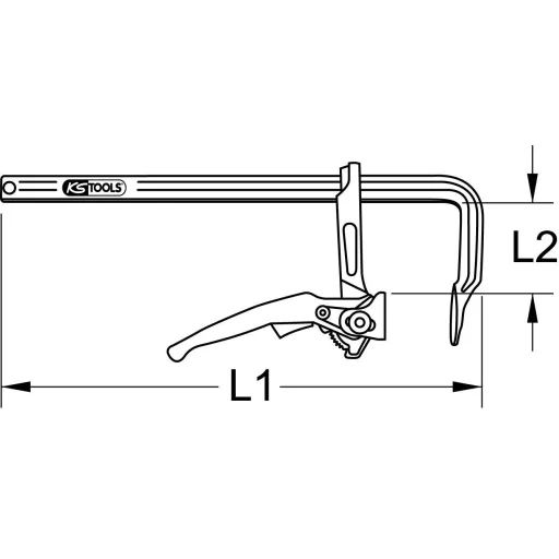 KS Tools 1450422 Szorítási szélesség (max.):1000 mm
