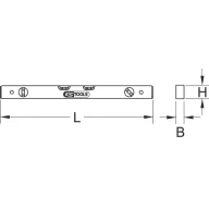   KS Tools 204.5810 2045810 Villanyszerelő vízmérték 800 mm 0.5 mm