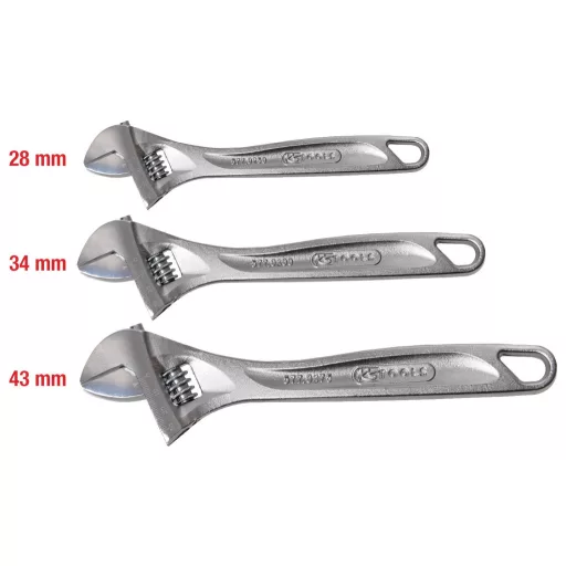 KS Tools 5770399 577.0399 Állítható villáskulcs készlet Kulcsszélesség (metrikus) 28 - 43 mm