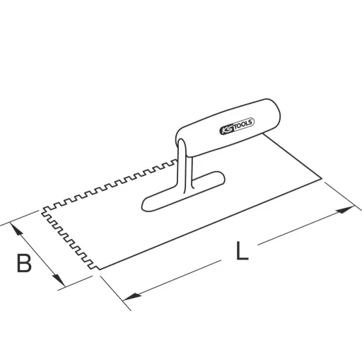 KS Tools 963.9552 9639552 Simító kanál