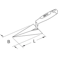 KS Tools 963.9553 9639553 Hegyes vakolókanál