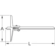 KS Tools 300.0551 3000551 Mélység tolómérő