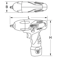   KS Tools 515.3516 5153516 Akkus ütvecsavarozó 10.8 V Vele szállított akkuk száma 2 2.0 Ah Lítiumion
