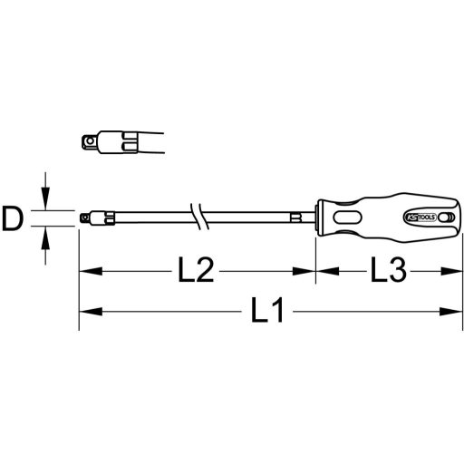 KS Tools 911.1171 Négylap csavarhúzó