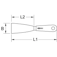 KS Tools 9620303 Kaparó spakli (H x Sz) 200 mm x 40 mm