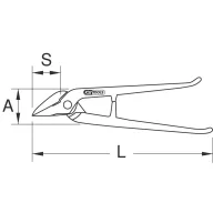 KS Tools BERYLLIUMplus ideális olló, 280 mm 9629016