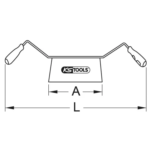 KS Tools 9635705 Húzó kés 650 mm 740 Fejsúly 740 g