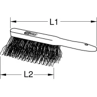 KS Tools 963.9587 Drótkefe Alumínium, Bronz 310 mm 1 db