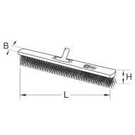 KS Tools 963.9591 Drótkefe Alumínium, Bronz 240 mm 1 db