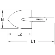 KS Tools 9639632 Összehajtható ásó