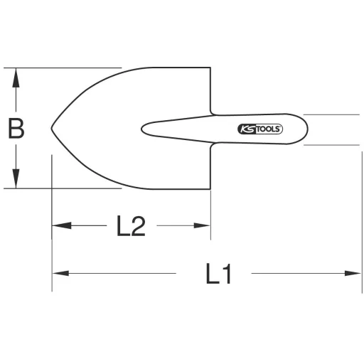 KS Tools 9639632 Összehajtható ásó
